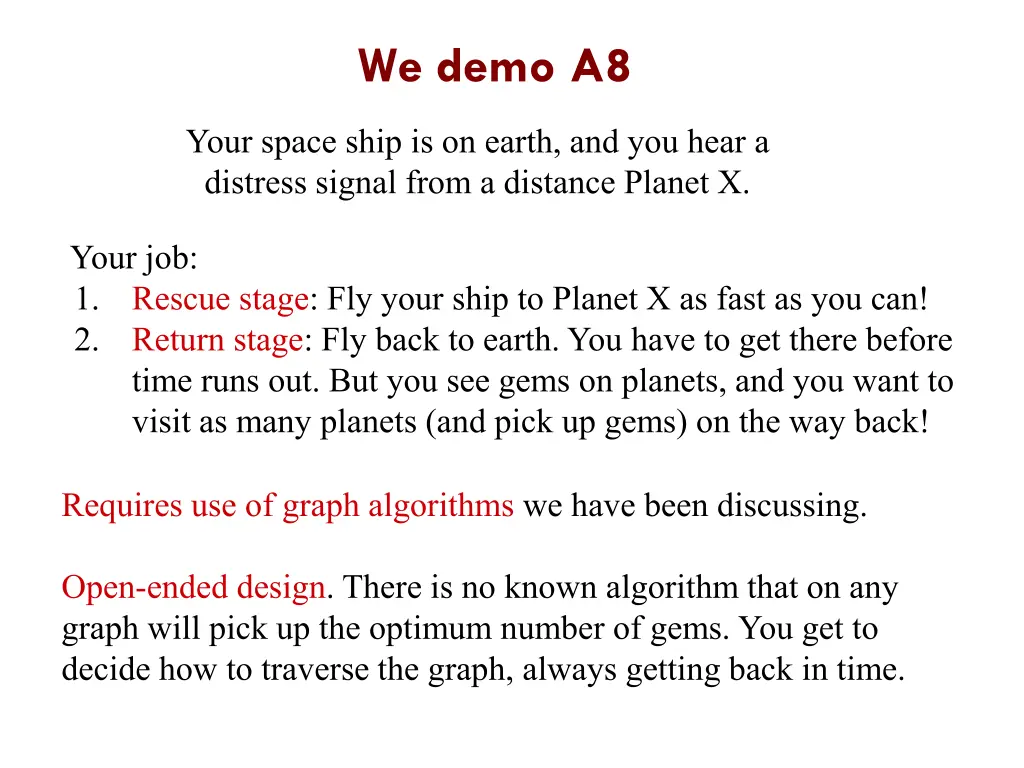 we demo a8