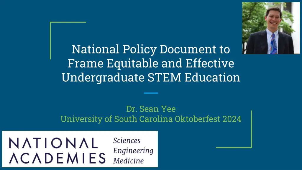 national policy document to frame equitable