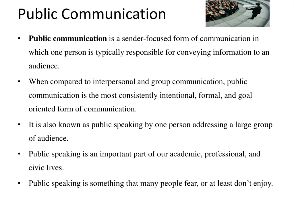 public communication