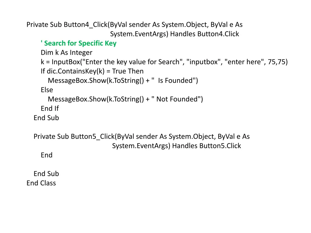 private sub button4 click byval sender as system