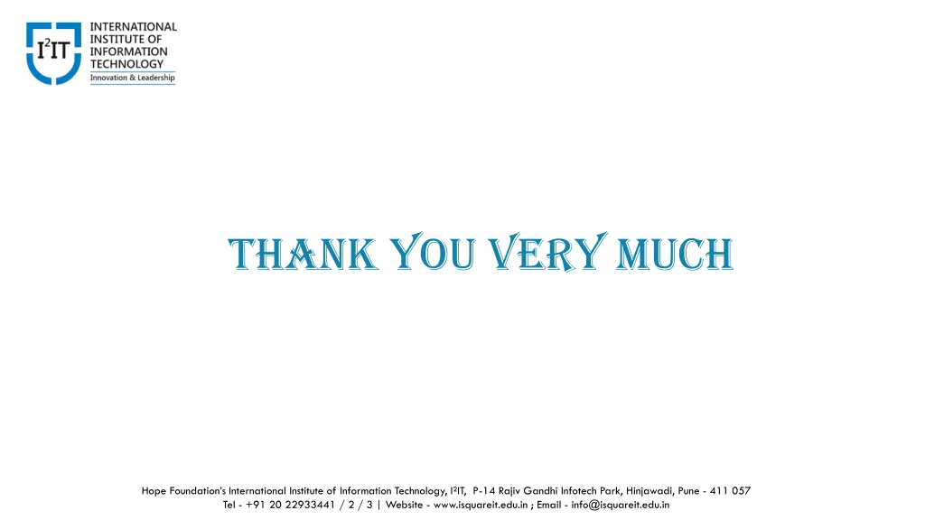 thank you very much
