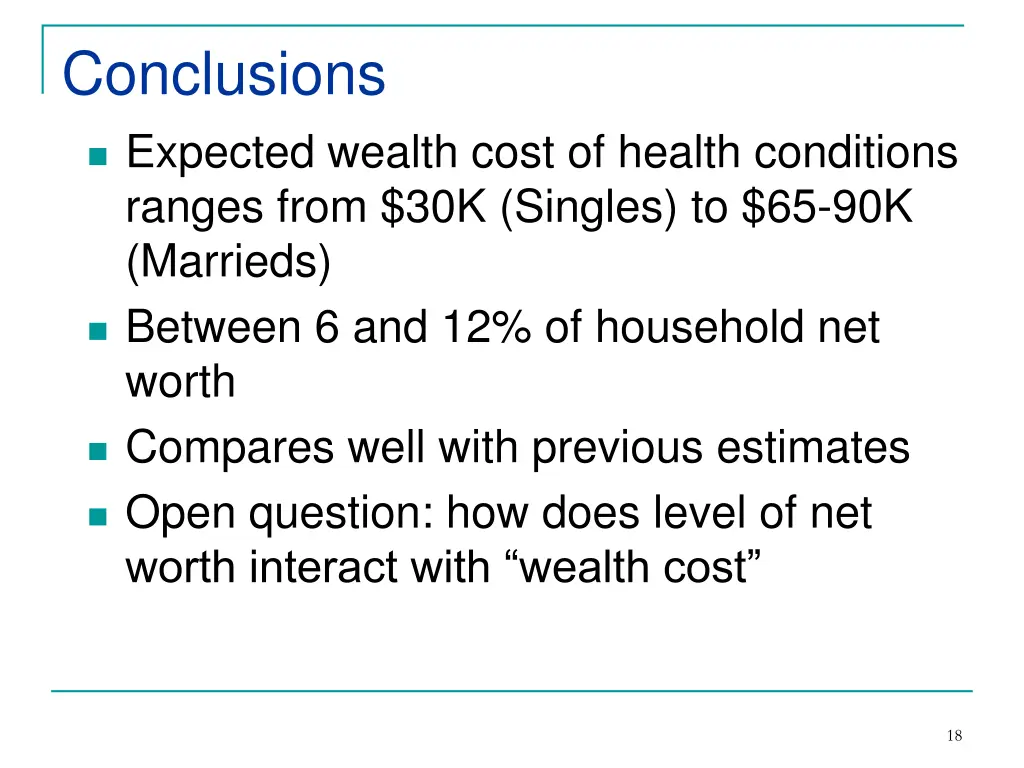 conclusions