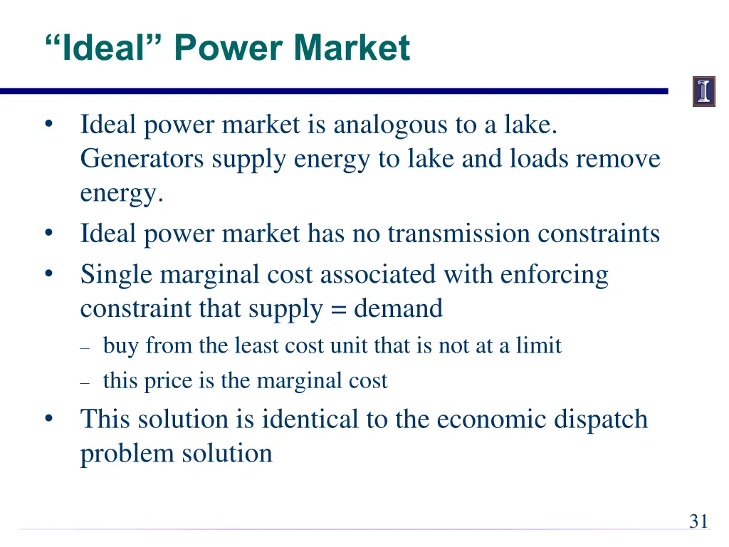 ideal power market
