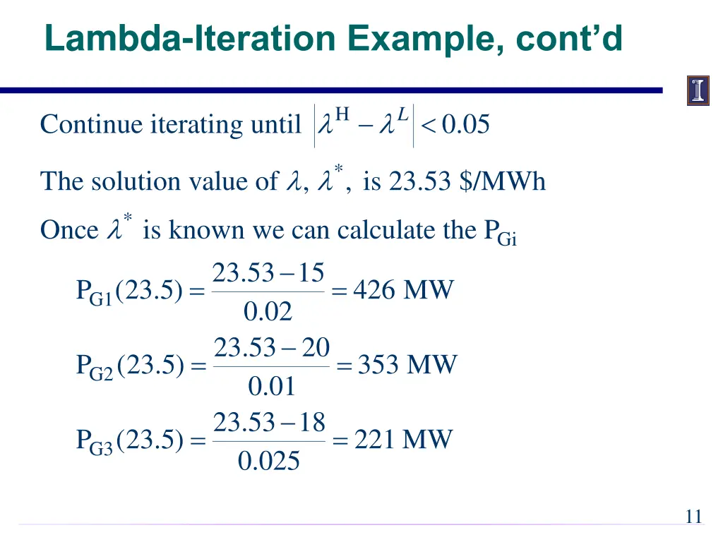 lambda iteration example cont d 2