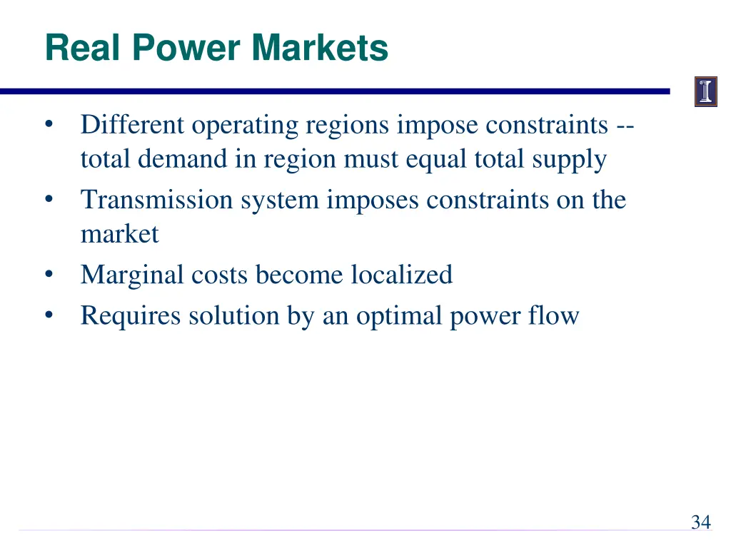 real power markets