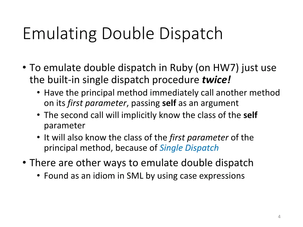 emulating double dispatch