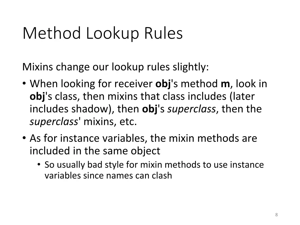 method lookup rules