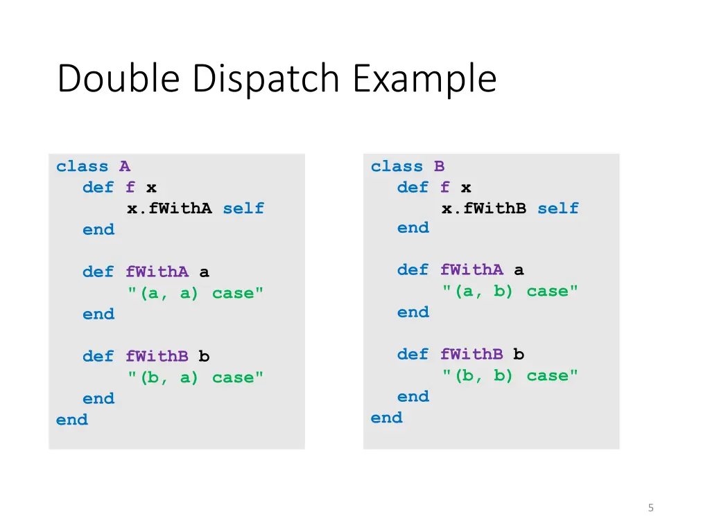 double dispatch example