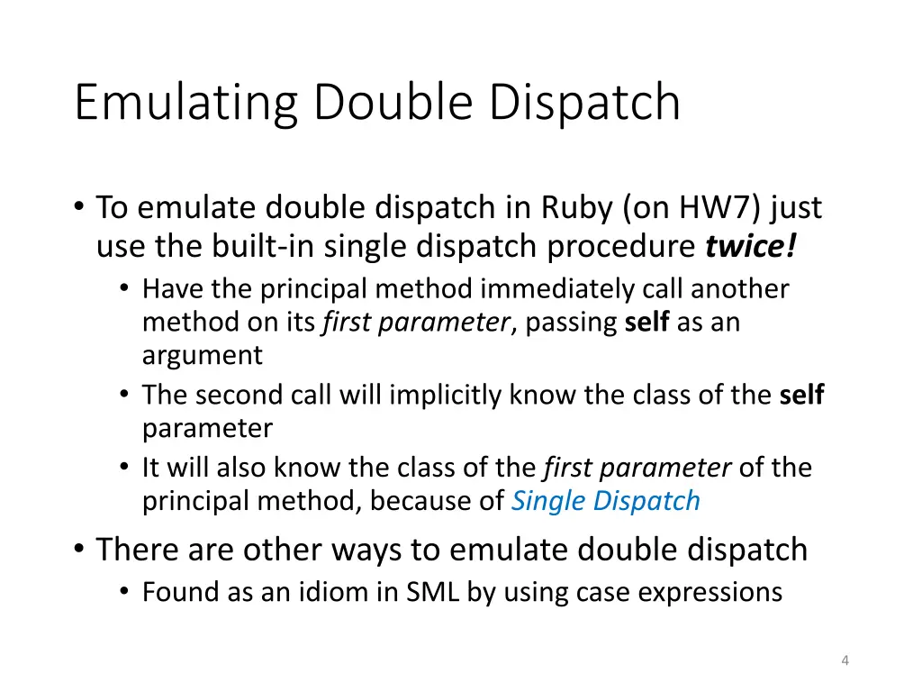 emulating double dispatch