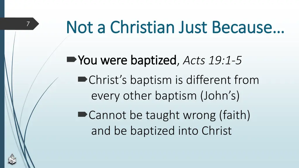 not a christian just because not a christian just 4