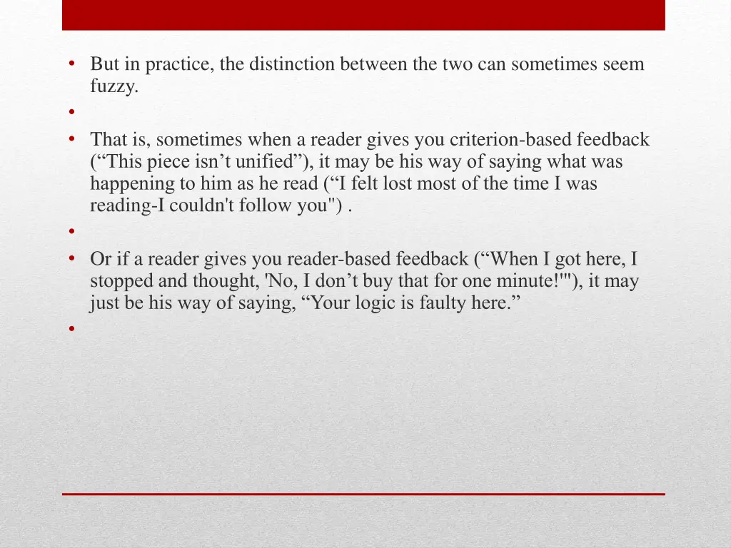 but in practice the distinction between