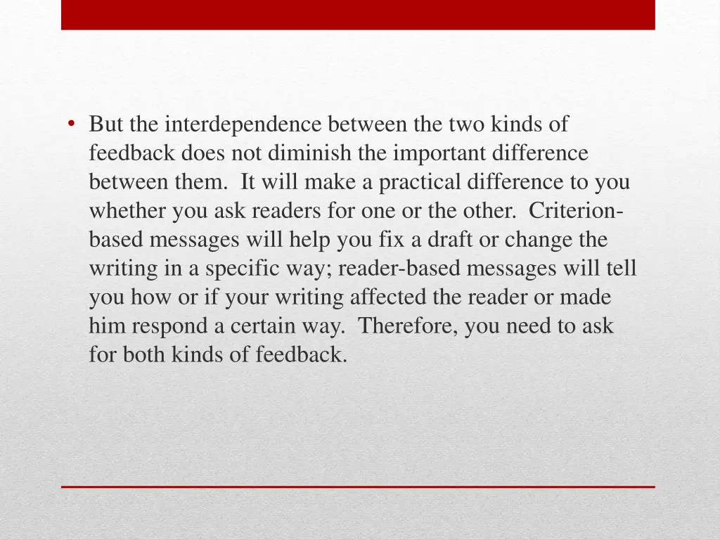 but the interdependence between the two kinds