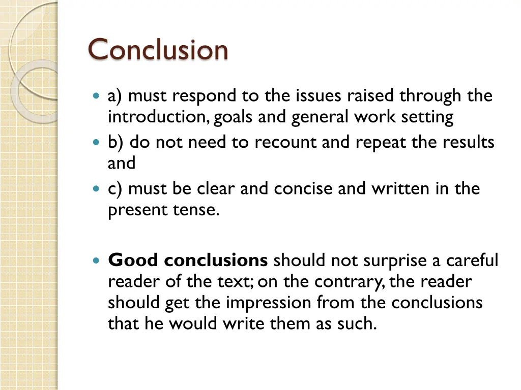 conclusion