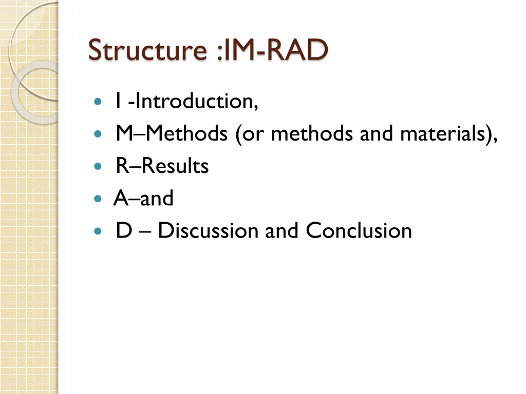 structure im rad