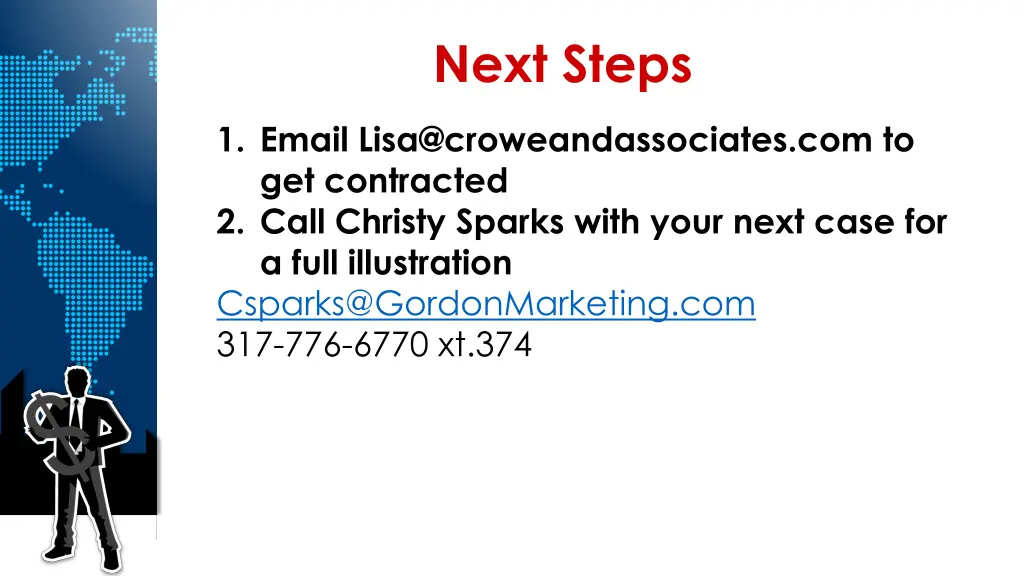 next steps