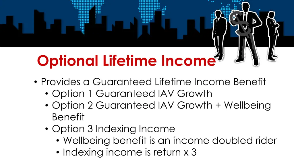 optional lifetime income
