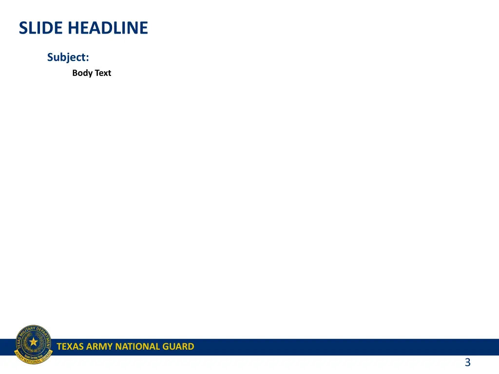 slide headline