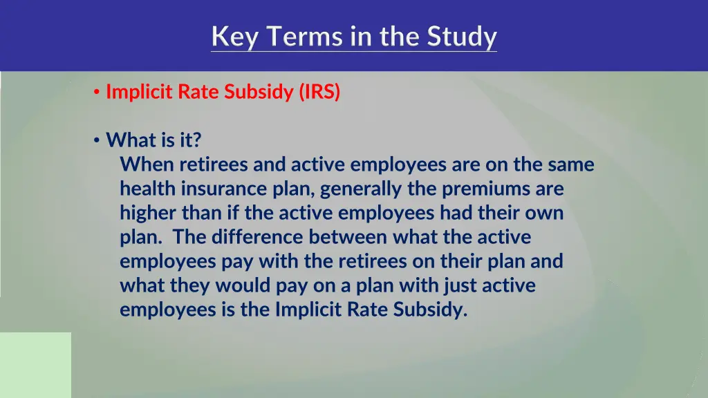 implicit rate subsidy irs