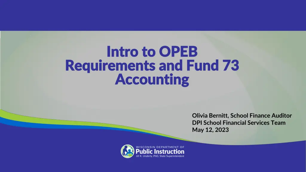intro to opeb intro to opeb requirements and fund