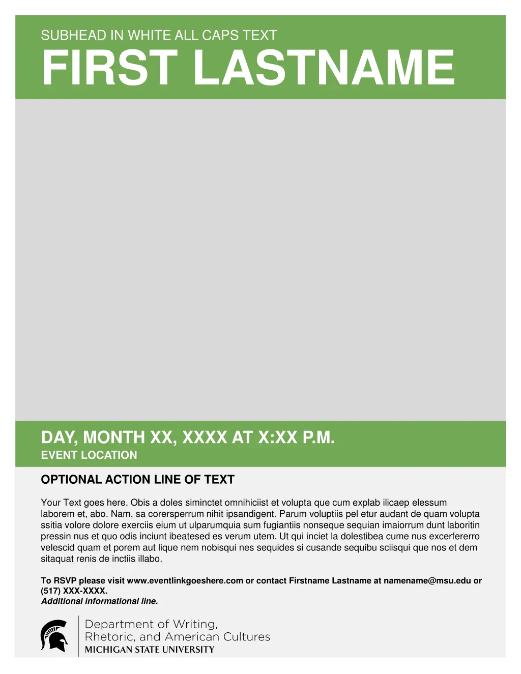 subhead in white all caps text first lastname 10