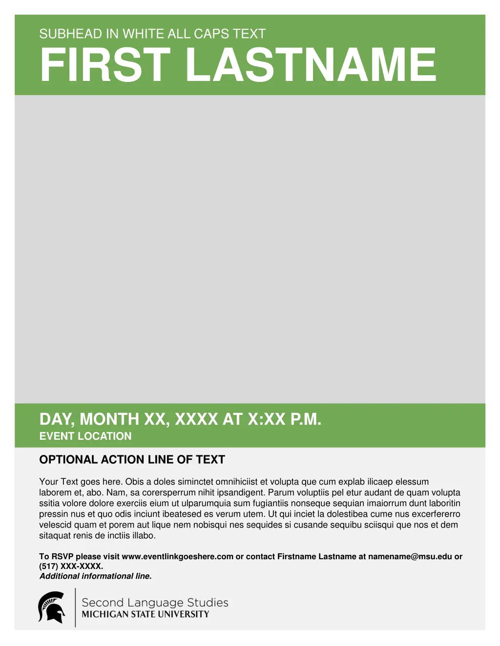subhead in white all caps text first lastname 22