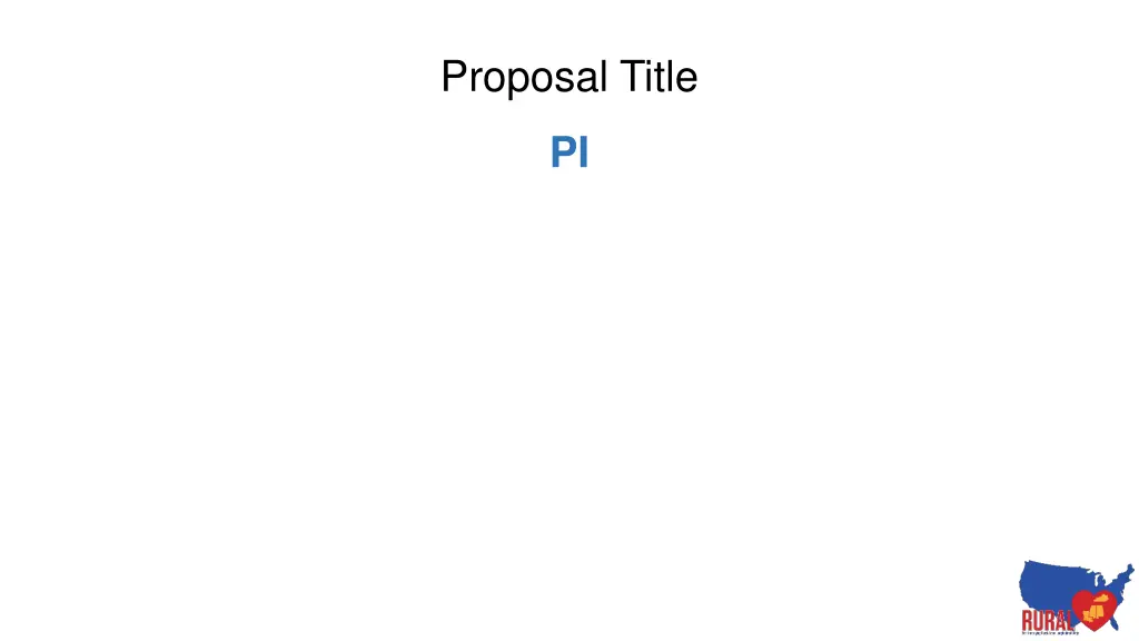 proposal title
