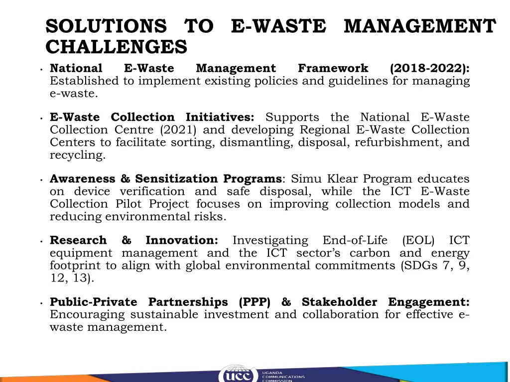 solutions to e waste management challenges