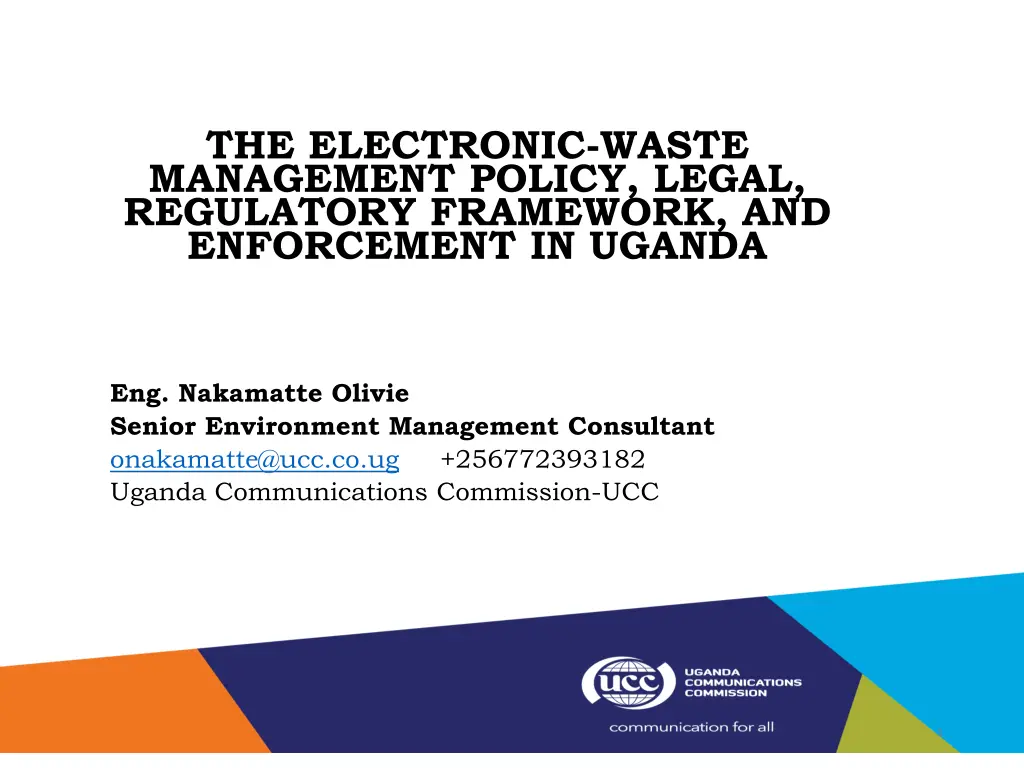 the electronic waste management policy legal