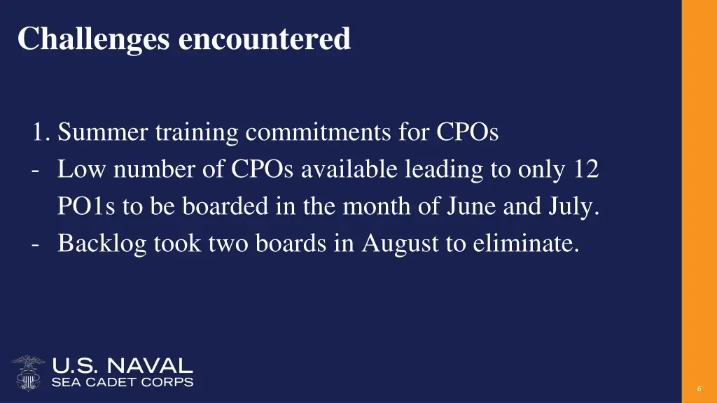 challenges encountered
