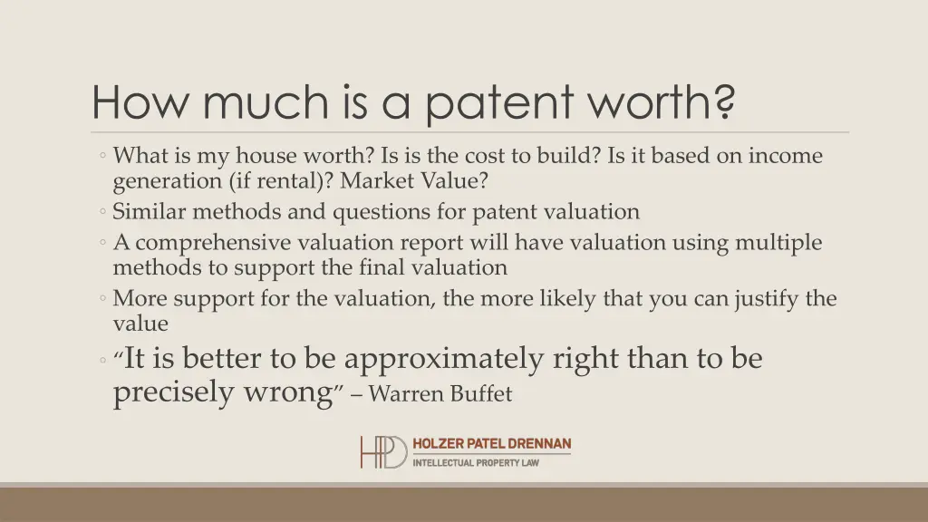 how much is a patent worth