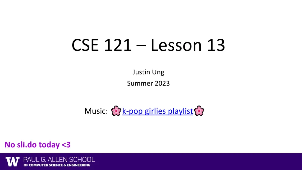 cse 121 lesson 13