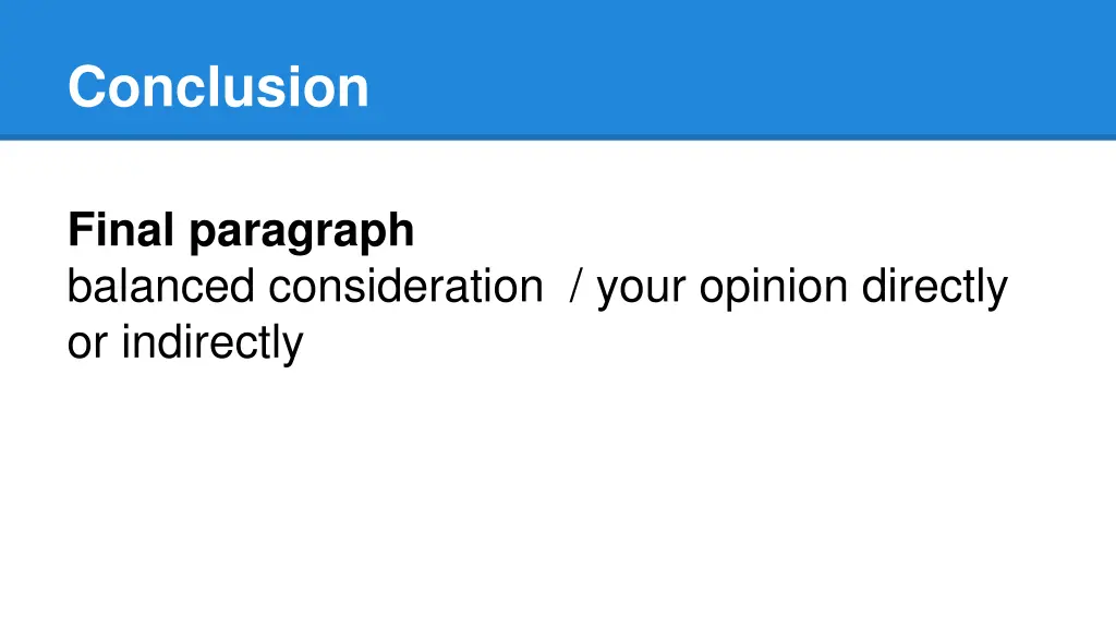conclusion