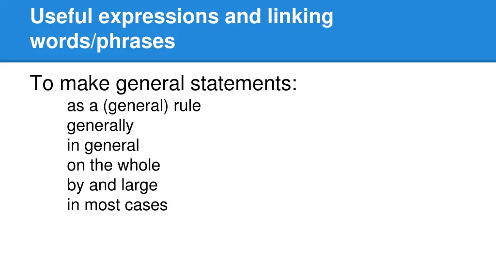 useful expressions and linking words phrases 10
