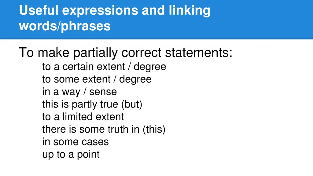 useful expressions and linking words phrases 11