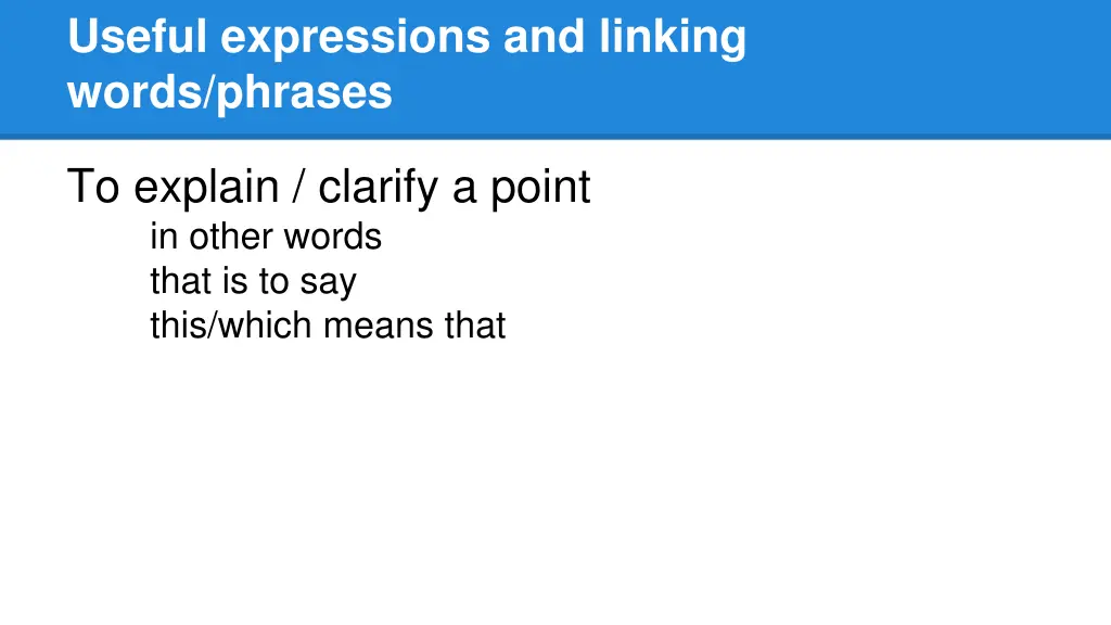 useful expressions and linking words phrases 12