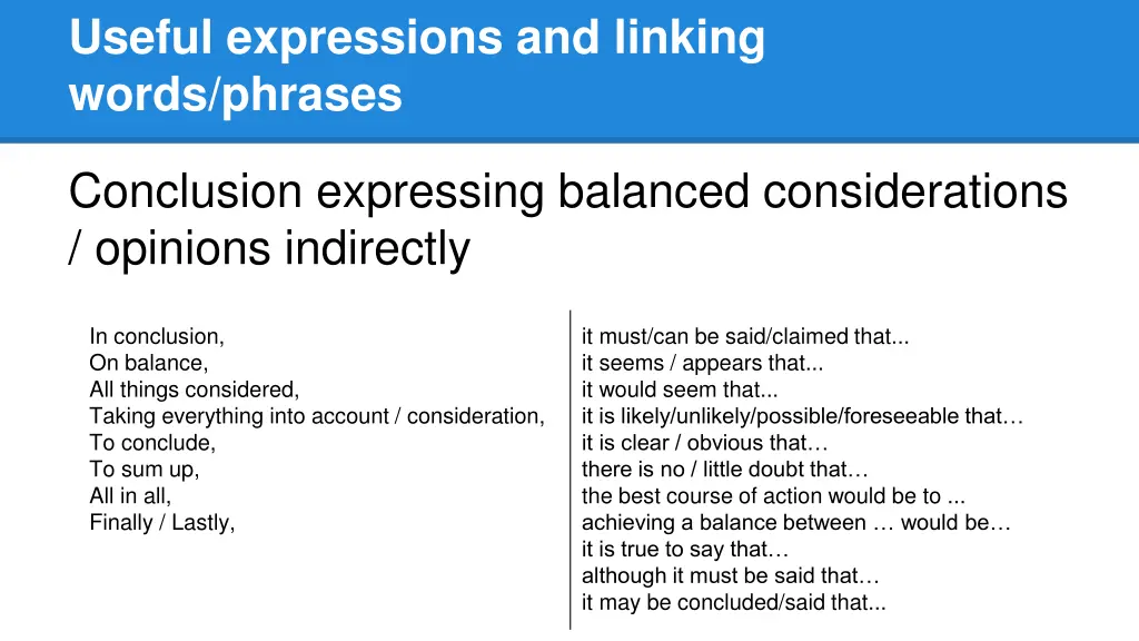 useful expressions and linking words phrases 16