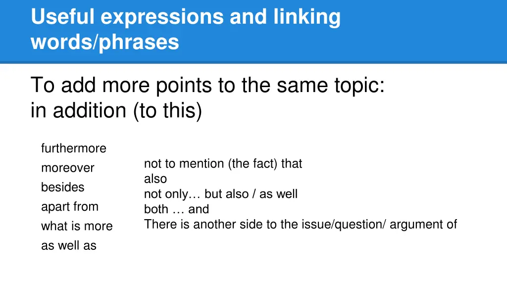 useful expressions and linking words phrases 5
