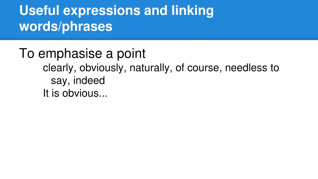 useful expressions and linking words phrases 8