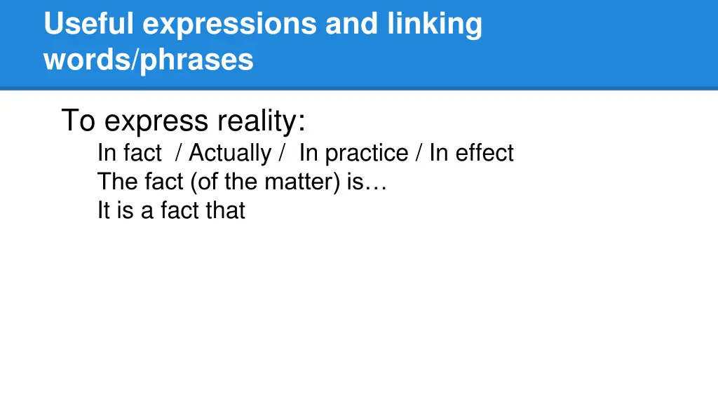 useful expressions and linking words phrases 9