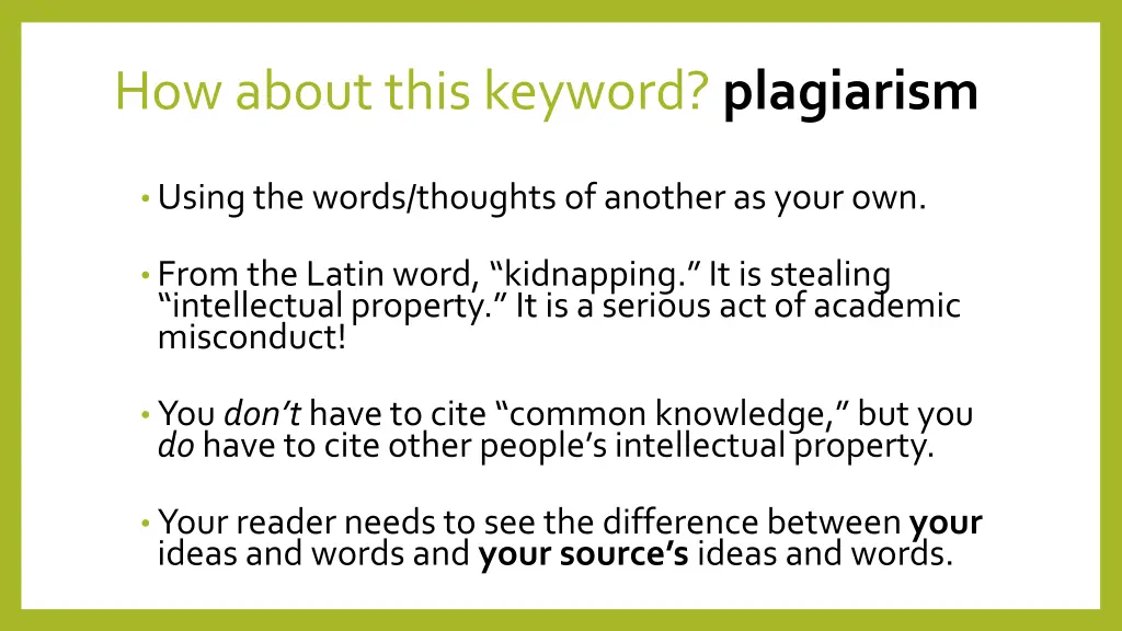 how about this keyword plagiarism