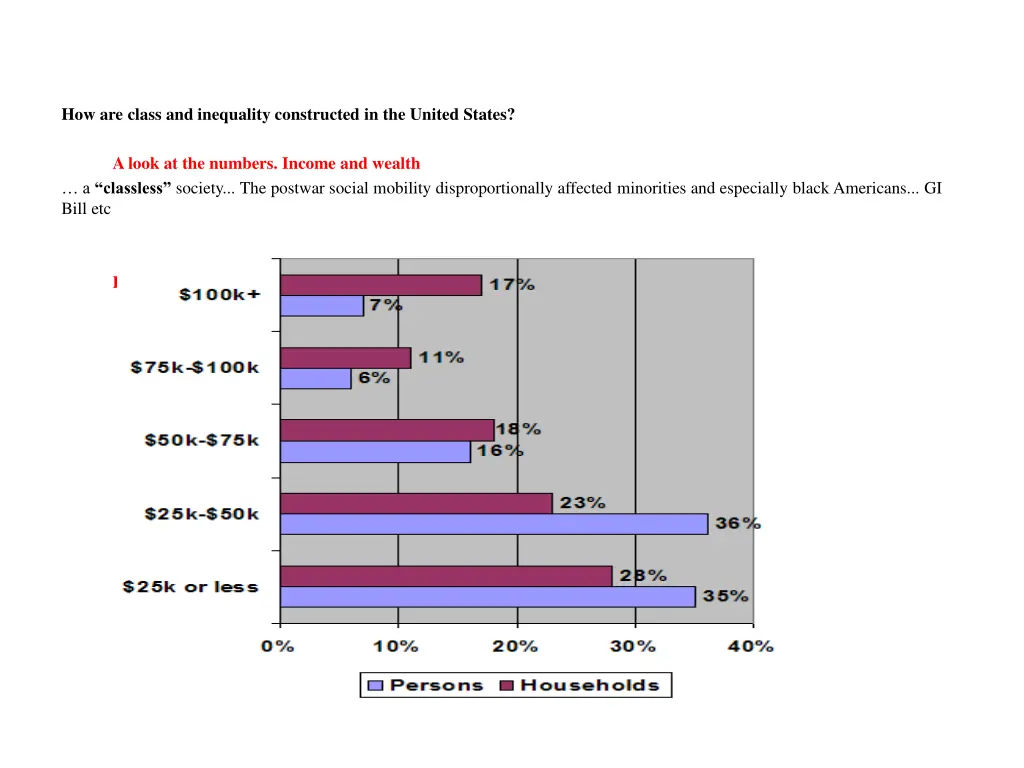 how are class and inequality constructed