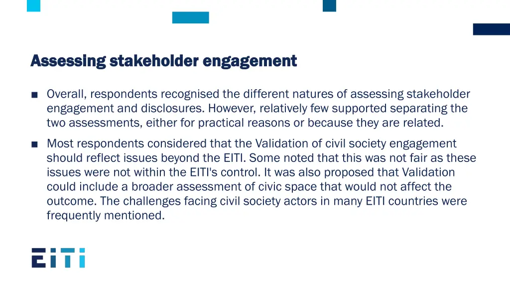 assessing assessing stakeholder stakeholder