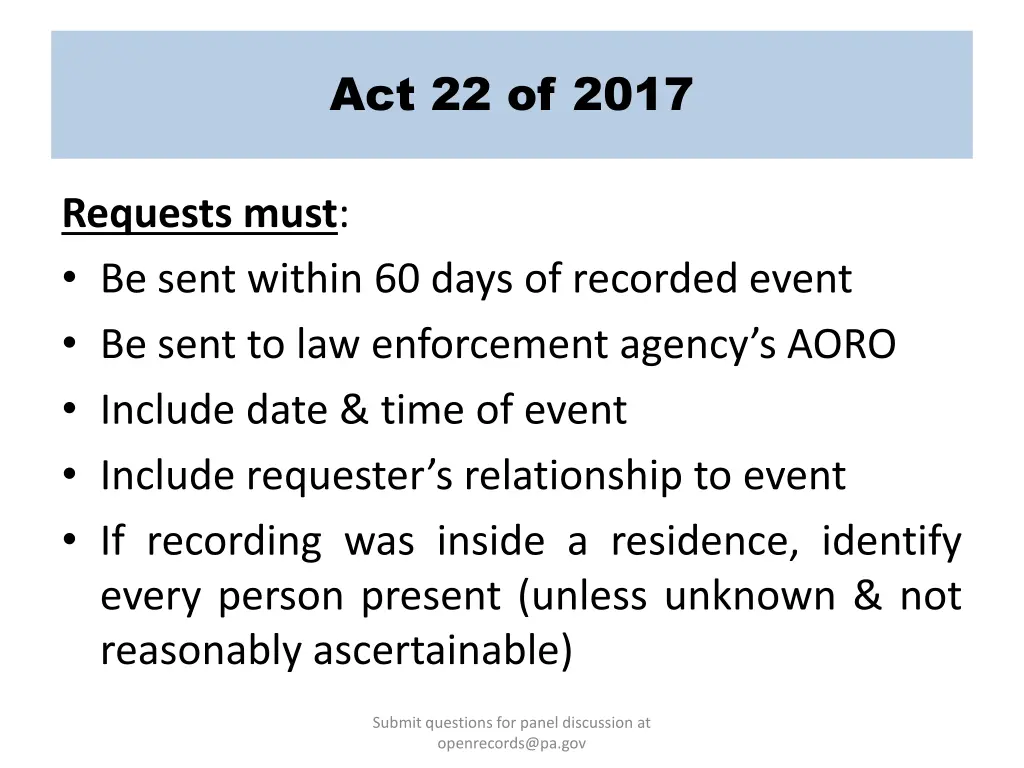 act 22 of 2017 2