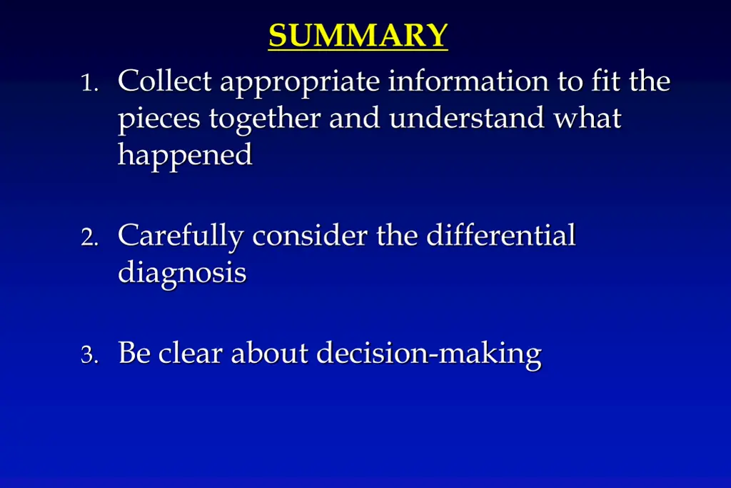 summary