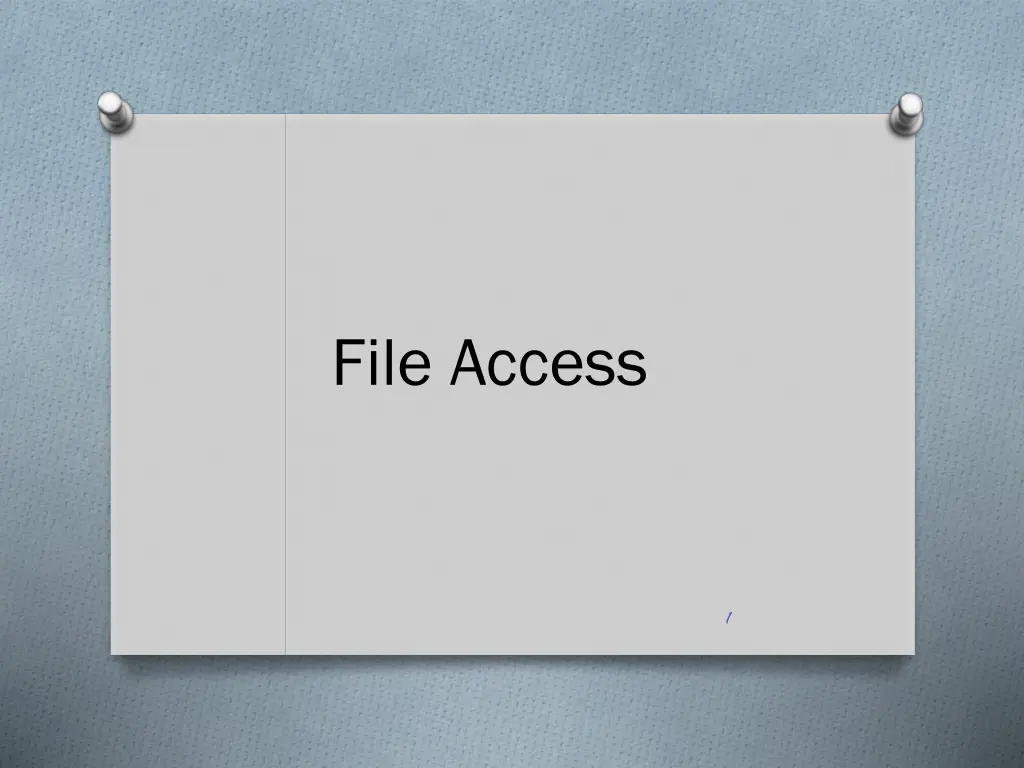 file access