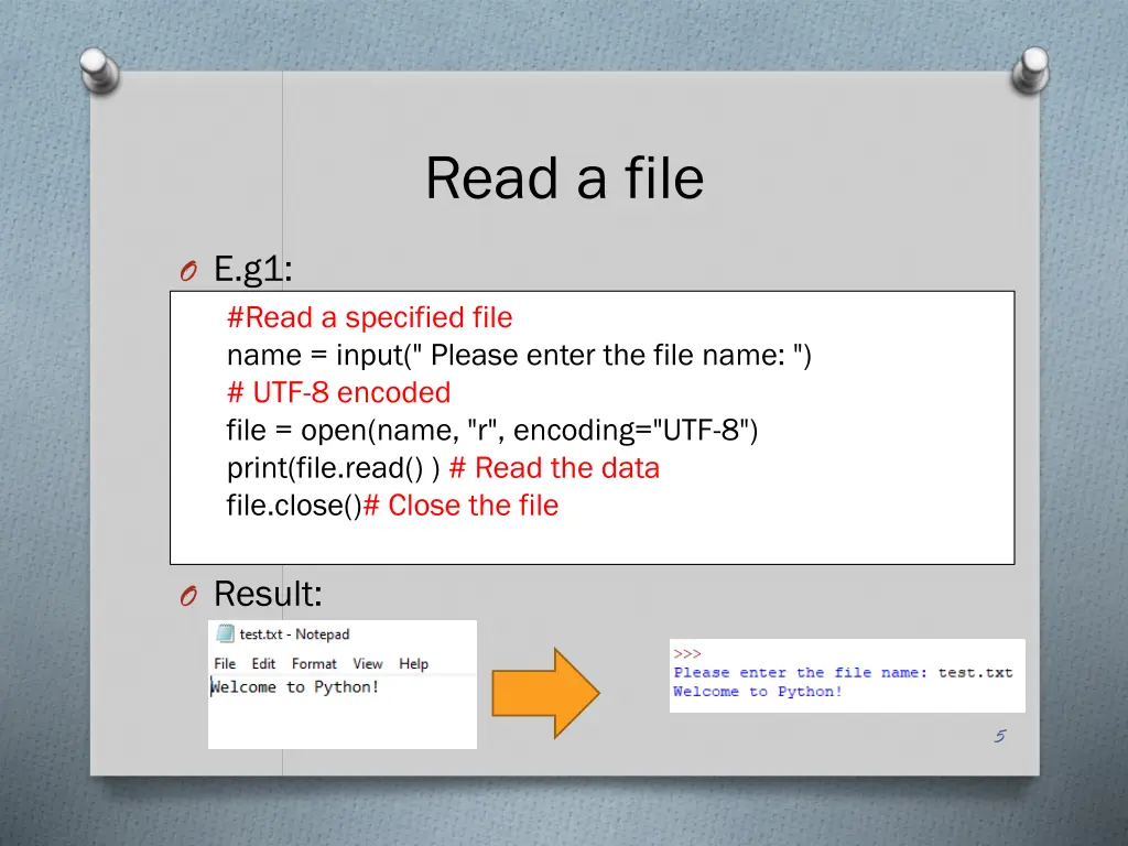 read a file 1