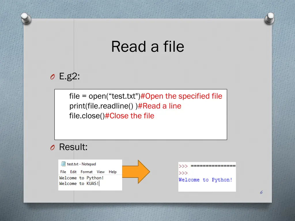 read a file 2