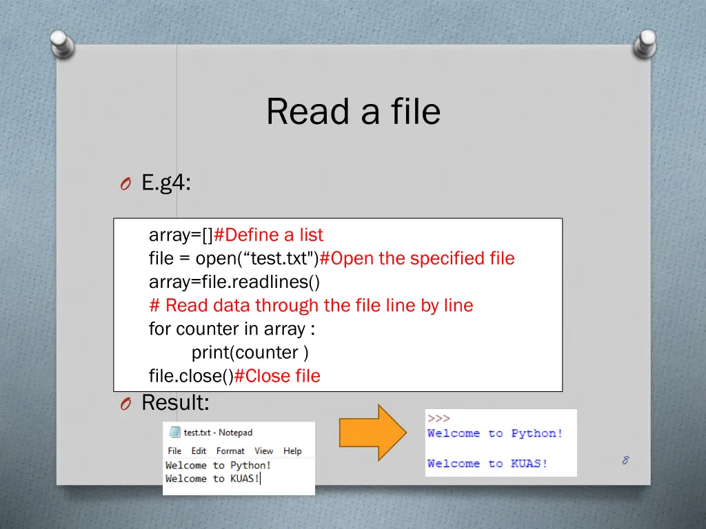 read a file 4