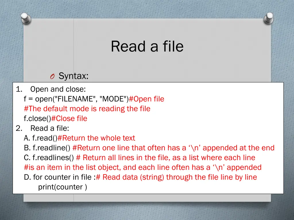 read a file