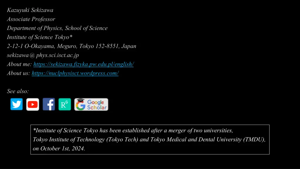 kazuyuki sekizawa associate professor department